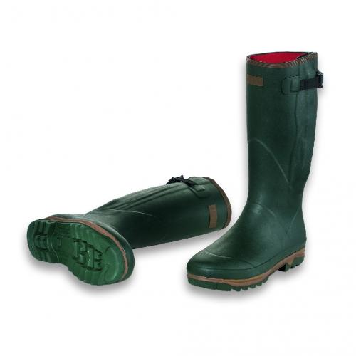 Knee-waders with zipper, green, size 37