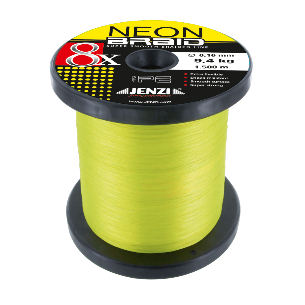 Neon-Braid 8x yell. 1500m 0,16 - JENZI - fishing performance